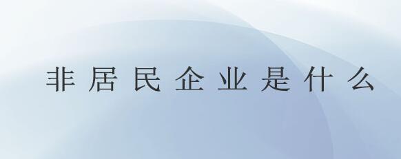 什么是非居民企業 其核定征收辦法？